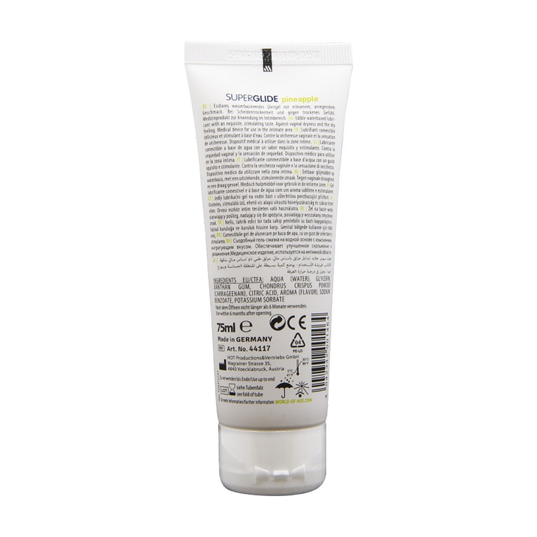 LUBRIFICANTE COMESTÍVEL HOT™ SUPERGLIDE ANANÁS 75ML 2