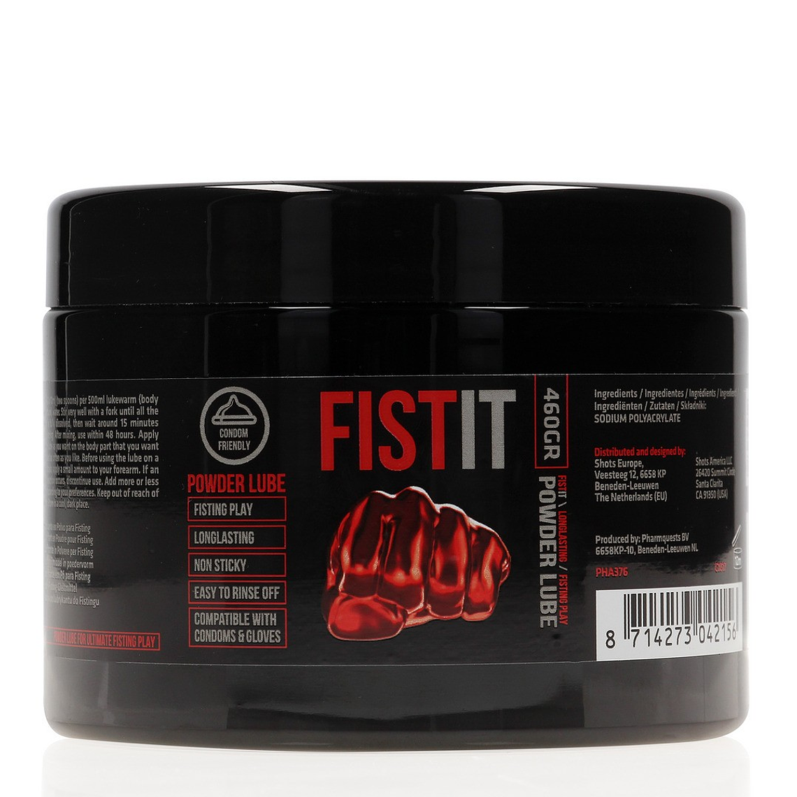 LUBRIFICANTE EM PÓ POWDER LUBE 16.2 OZ 460 GR FIST IT 1