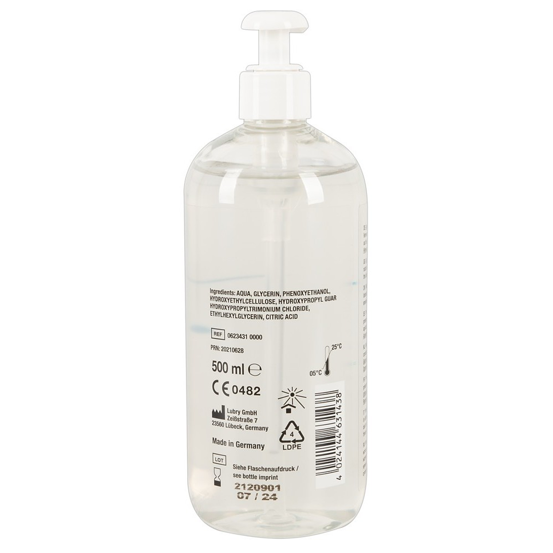 LUBRIFICANTE À BASE DE ÁGUA ANAL 500ML JUST GLIDE 2