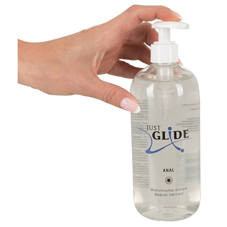 LUBRIFICANTE À BASE DE ÁGUA ANAL 500ML JUST GLIDE 4