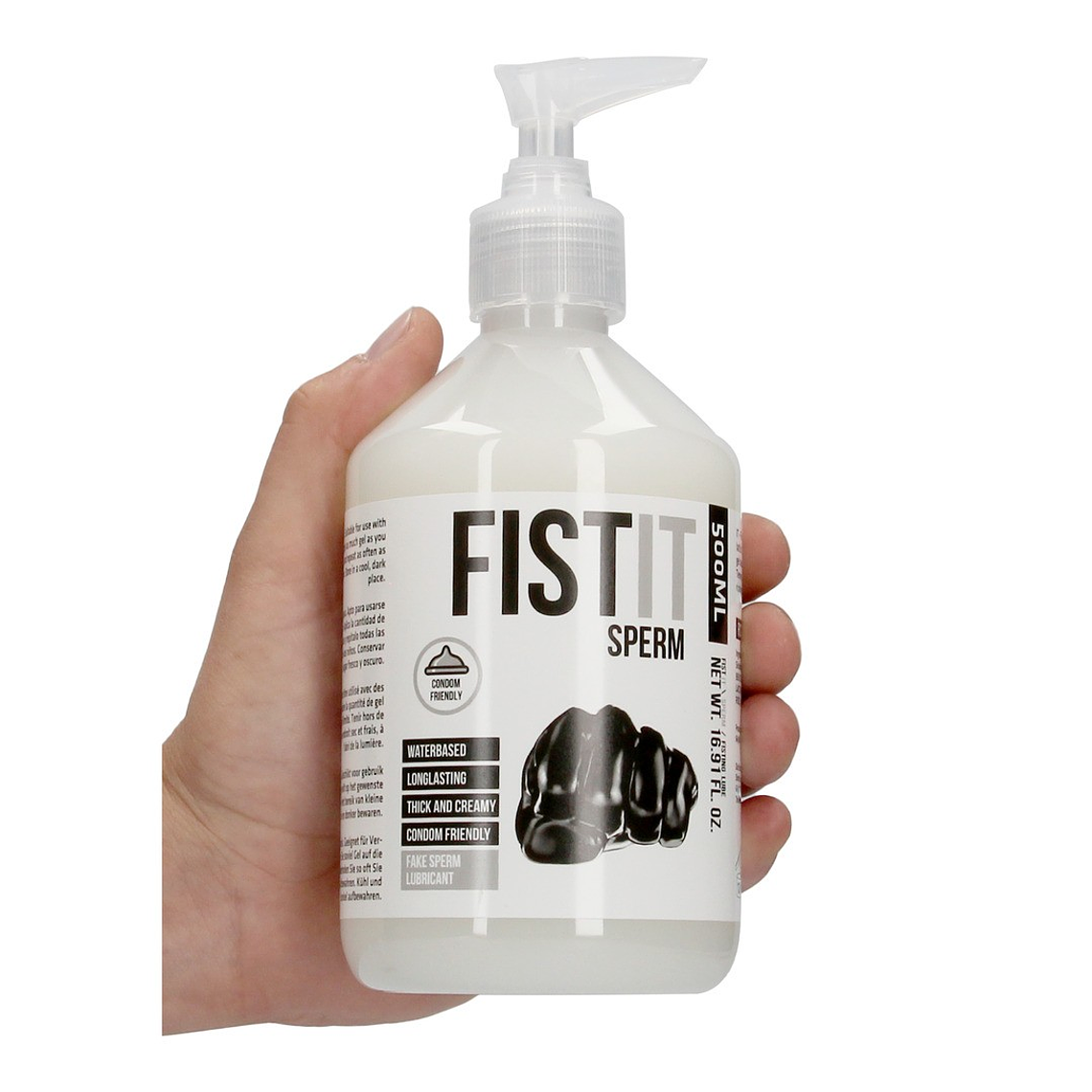 LUBRIFICANTE À BASE DE ÁGUA COM ASPECTO DE ESPERMA 17 FL OZ 500 ML FIST IT 6