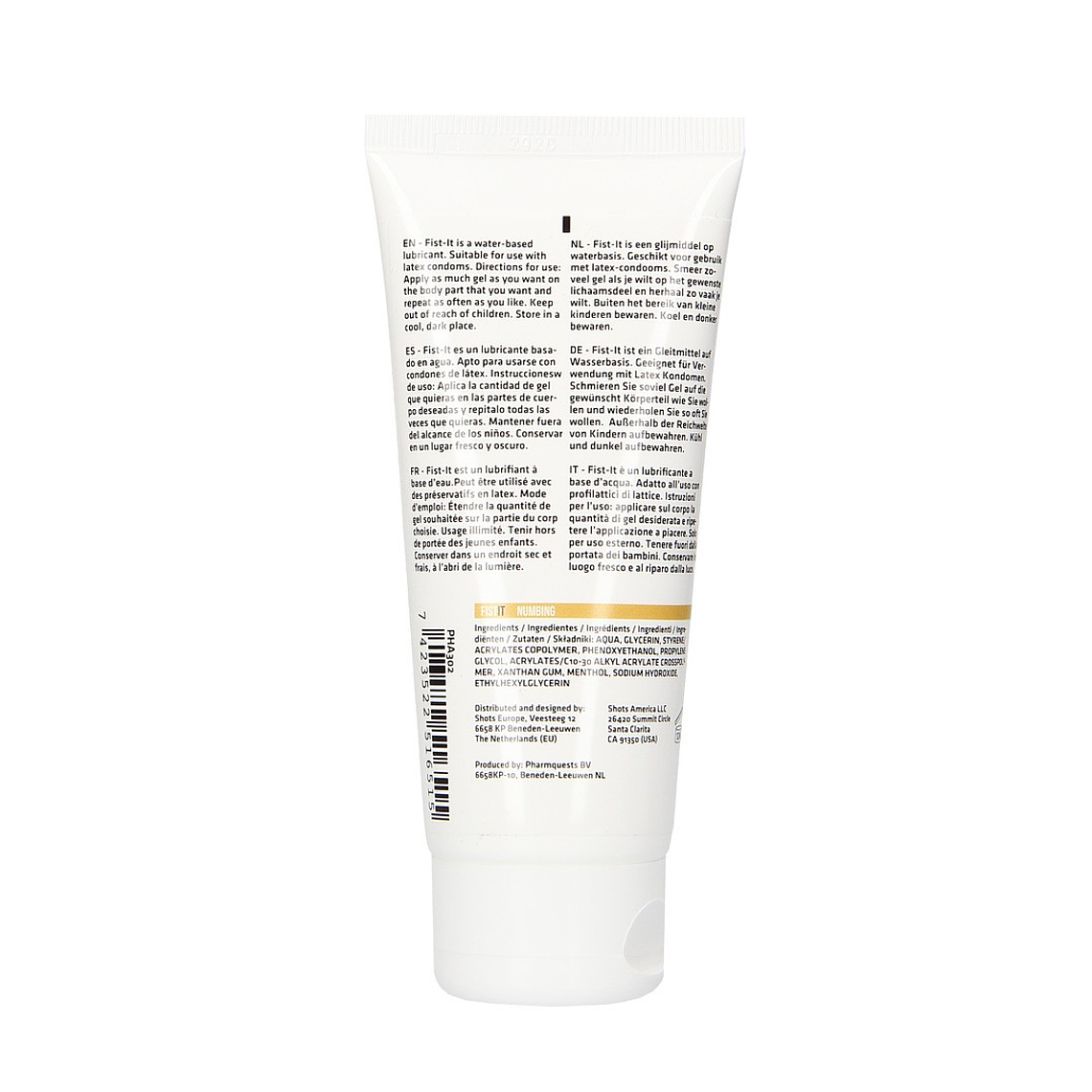 LUBRIFICANTE PARA FISTING NUMBING 3.4 FL OZ 100 ML FIST IT 2