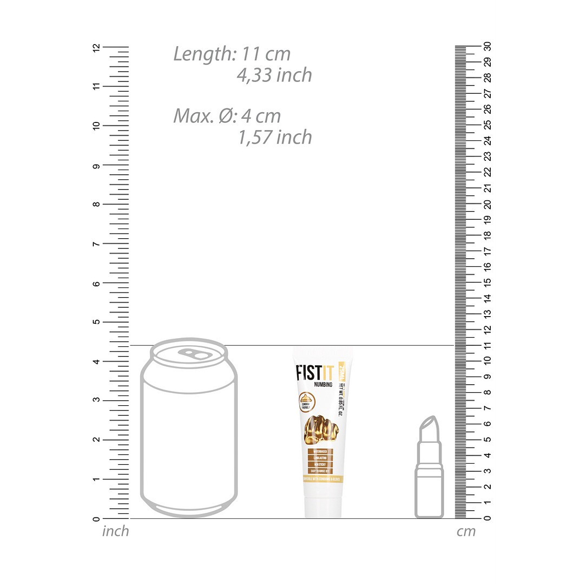 LUBRIFICANTE PARA FISTING NUMBING 0.8 FL OZ 25 ML FIST IT 5