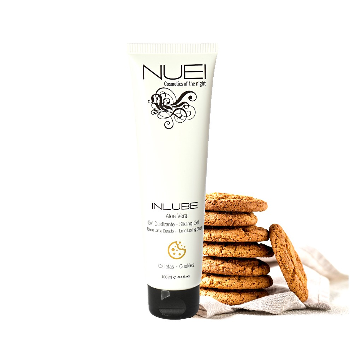 LUBRIFICANTE À BASE DE ÁGUA COOKIES INLUBE NUEI 100ML 1