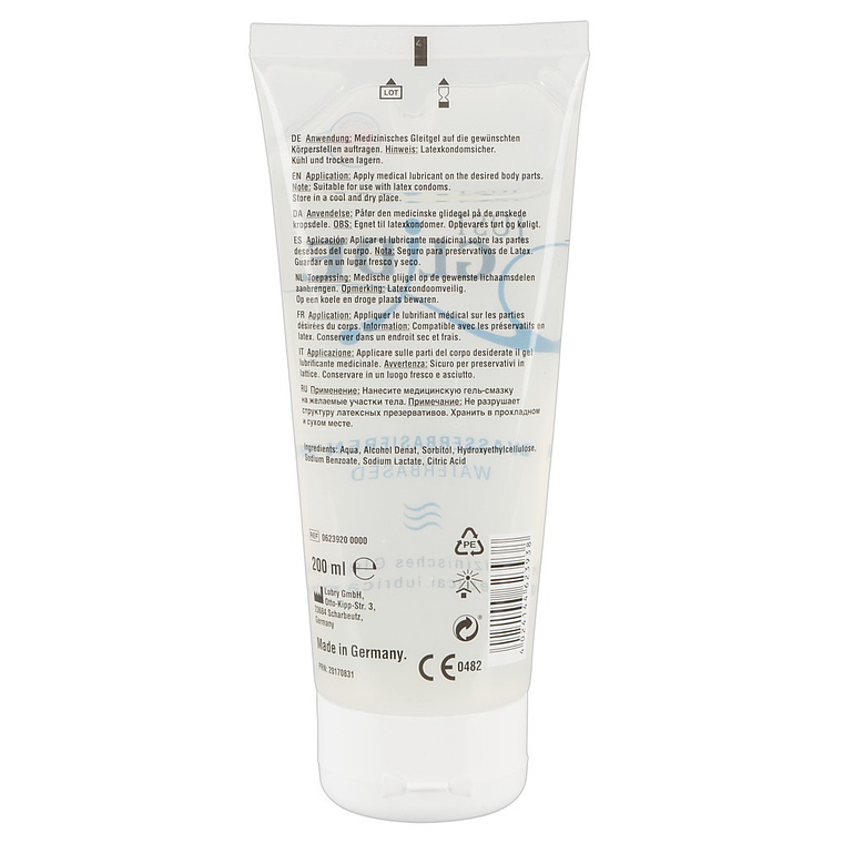 LUBRIFICANTE À BASE DE ÁGUA JUST GLIDE 200ML 2