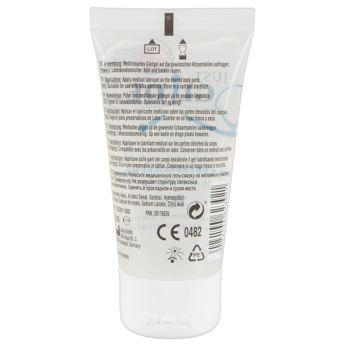 LUBRIFICANTE À BASE DE ÁGUA JUST GLIDE 50ML 2