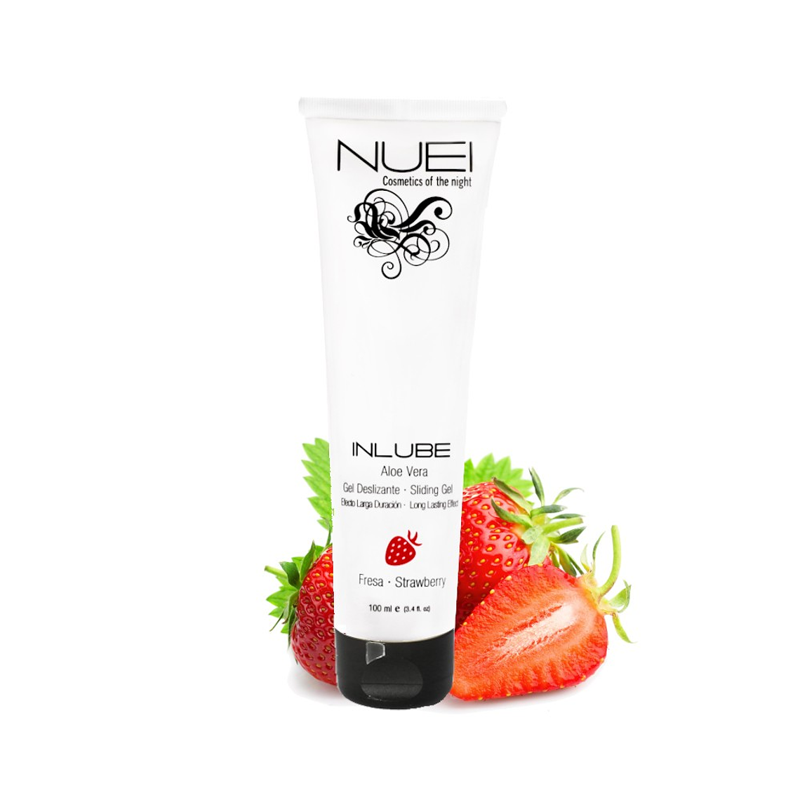 LUBRIFICANTE À BASE DE ÁGUA MORANGO INLUBE NUEI 100ML 1