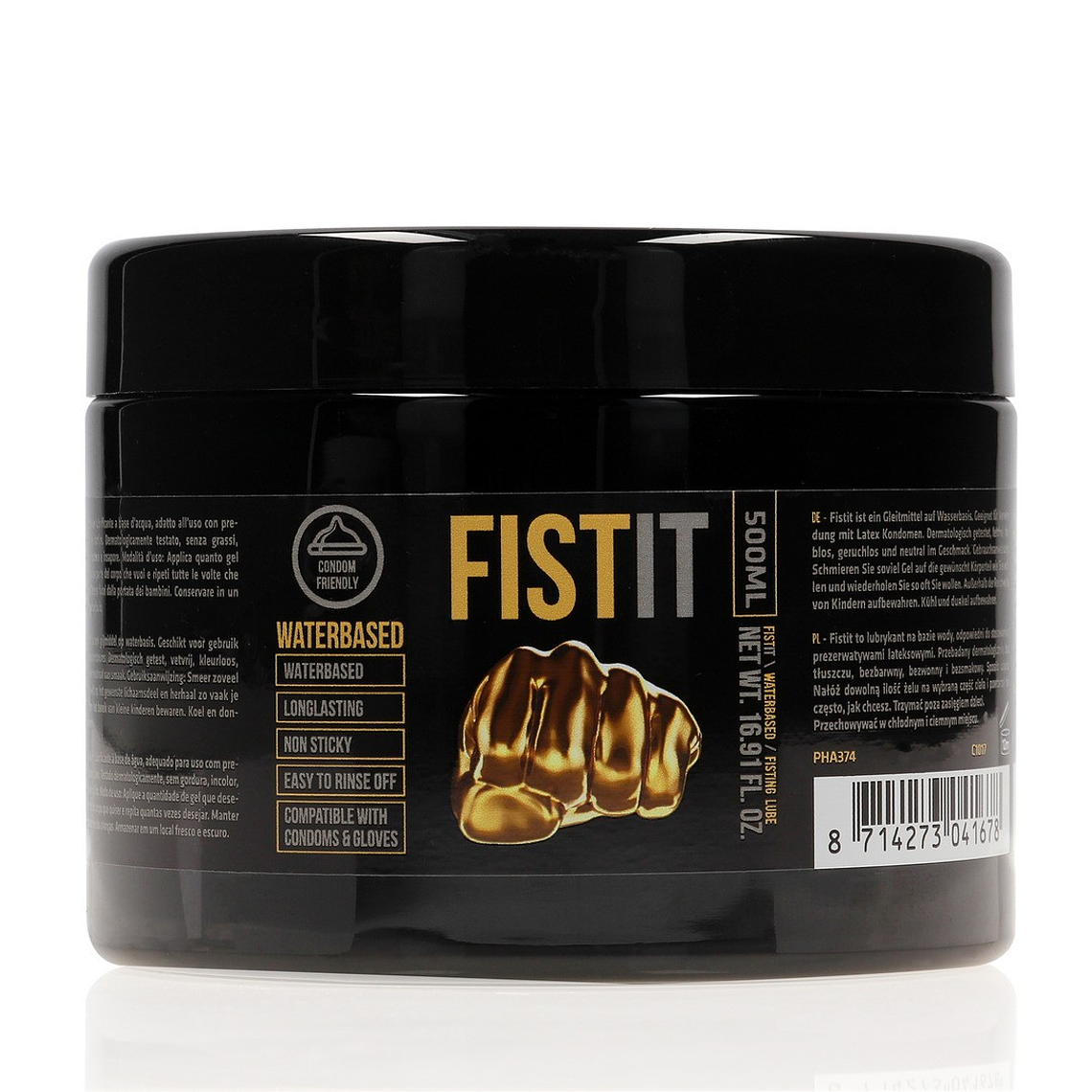 LUBRIFICANTE À BASE DE ÁGUA PARA FISTING 17 FL OZ 500 ML FIST IT  1