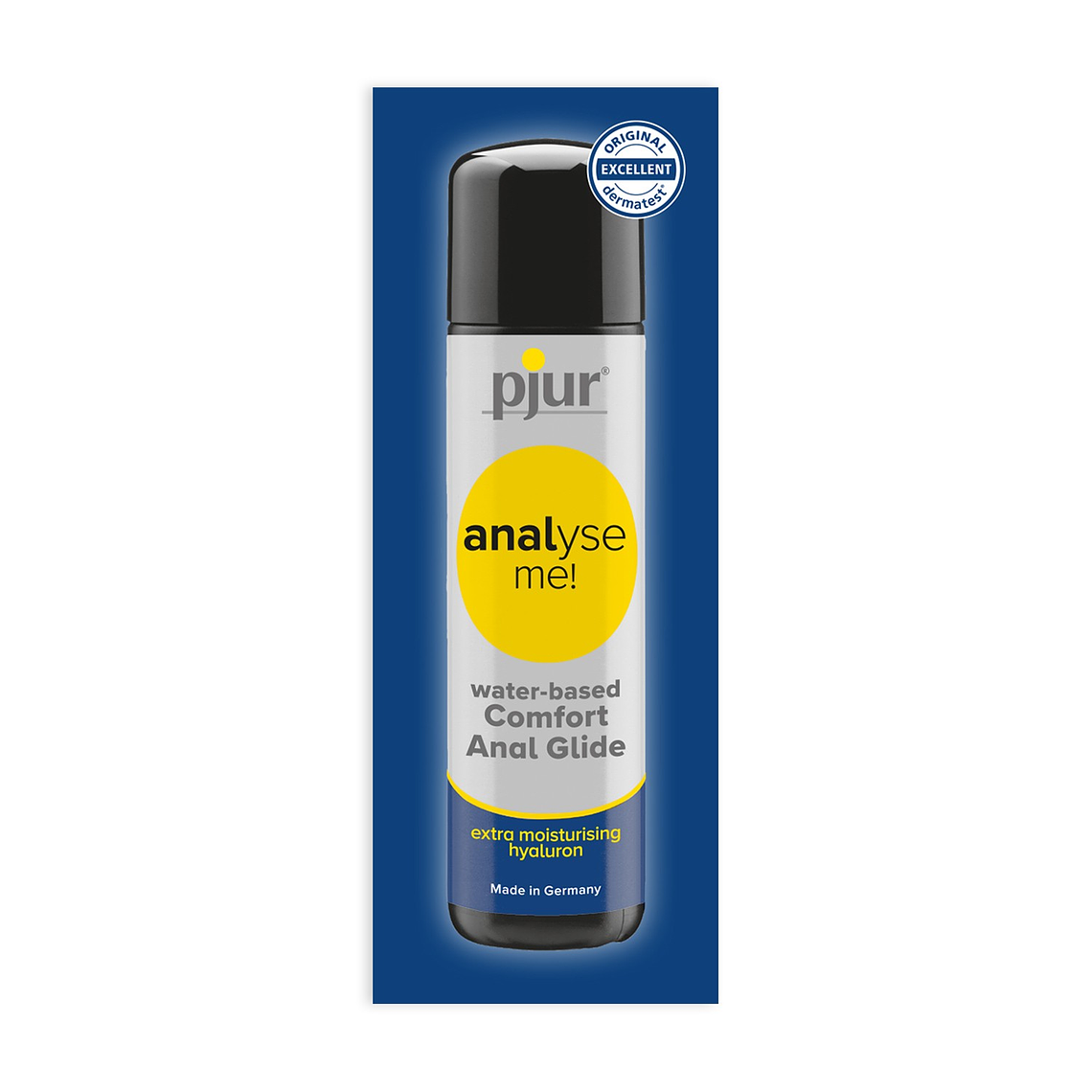 LUBRIFICANTE À BASE DE ÁGUA PJUR ANALYSE ME! MOISTURISING 2ML 1