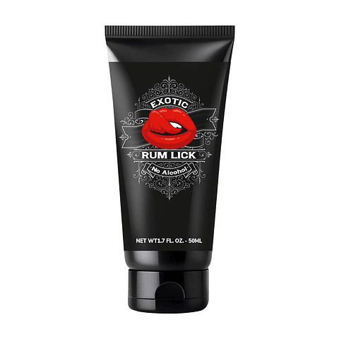 LUBRIFICANTE BEIJÁVEL COM AROMA A RUM SEM ÁLCOOL RUM LICK 1.7 FL OZ 50 ML PHARMQUESTS