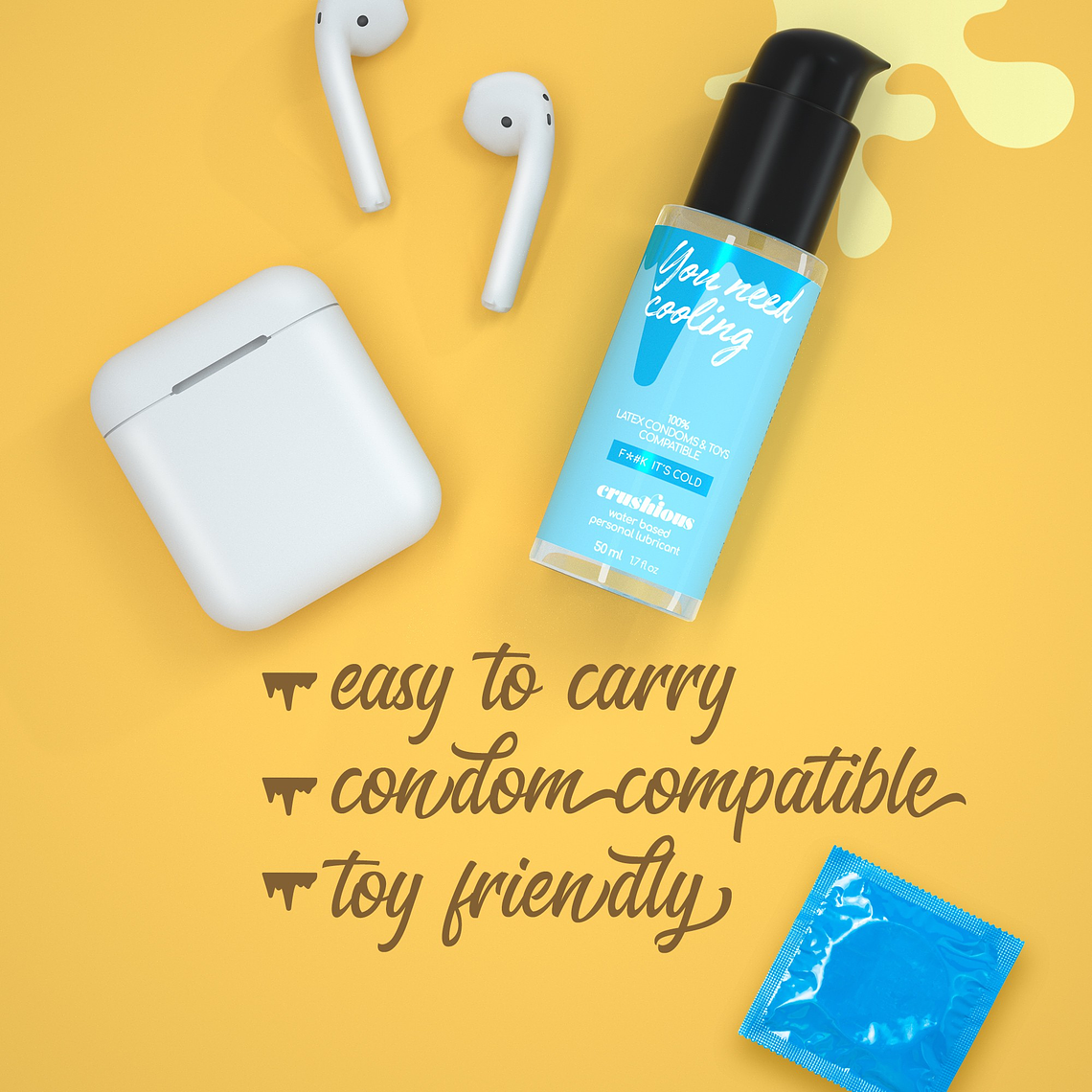 LUBRIFICANTE COM EFEITO FRIO 50 ML CRUSHIOUS 4