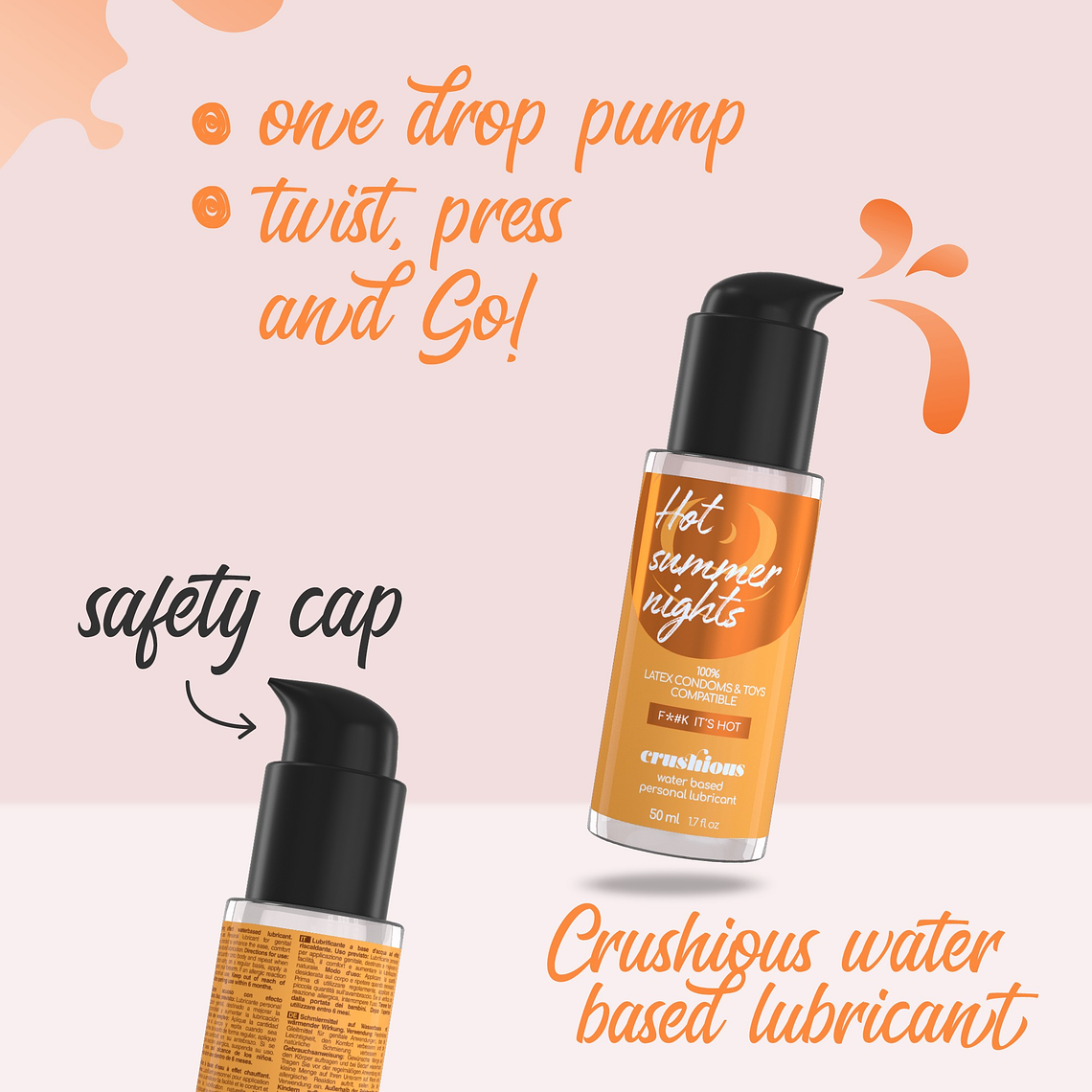 LUBRIFICANTE COM EFEITO CALOR 50 ML CRUSHIOUS 6