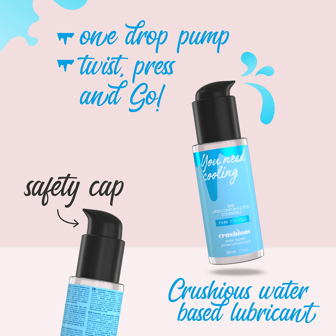 LUBRIFICANTE COM EFEITO FRIO 50 ML CRUSHIOUS 6