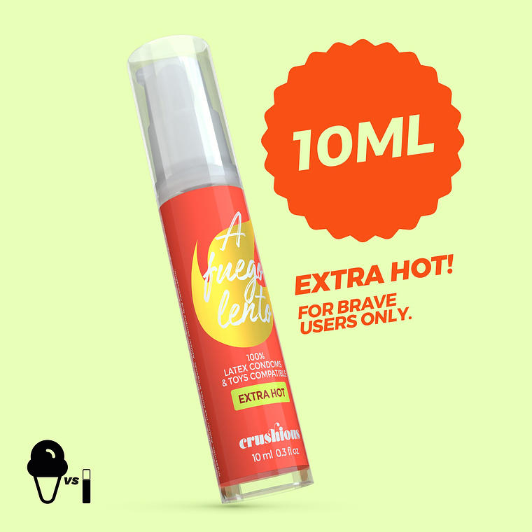 GEL LUBRIFICANTE A FUEGO LENTO DE EFEITO CALOR CRUSHIOUS 10ML 1