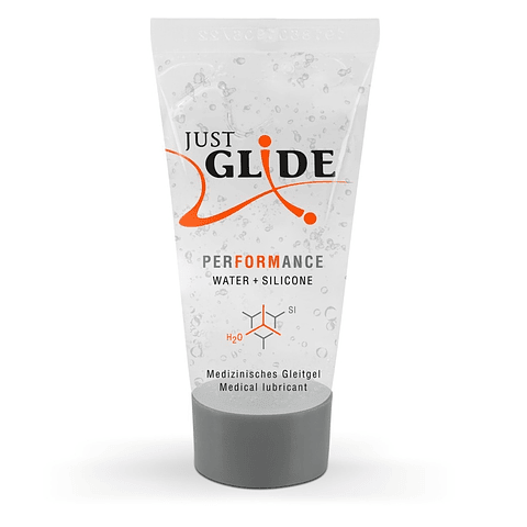 GEL LUBRIFICANTE HÍBRIDO PERFORMANCE 20 ML  JUST GLDE