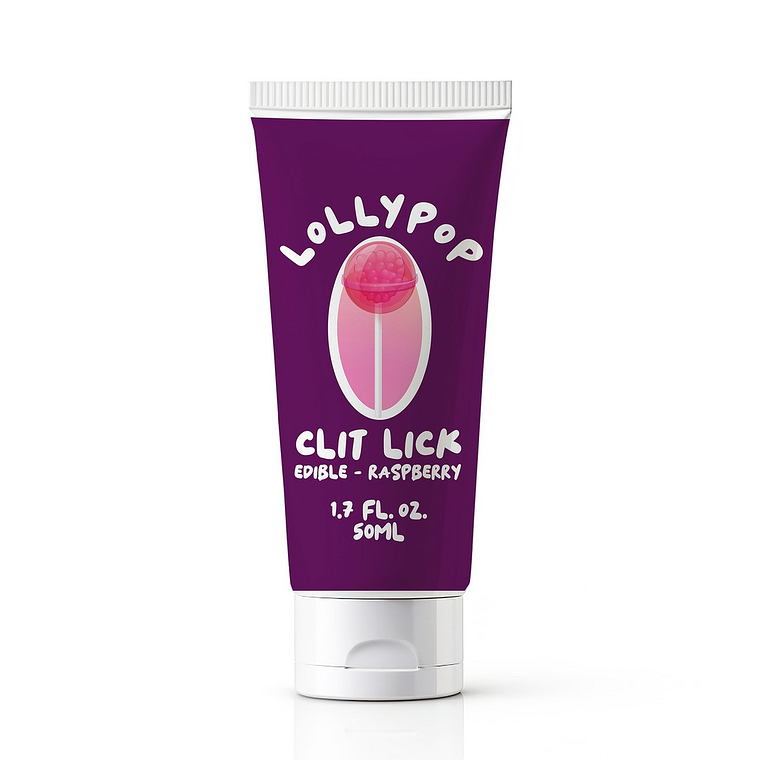 GEL PARA SEXO ORAL COM SABOR A FRAMBOESA LOLLYPOP CLIT LICK 1.7 FL OZ/ 50 ML PHARMQUESTS 1