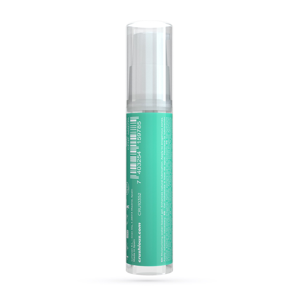 GEL LUBRIFICANTE RIDING & SLIDING À BASE DE ÁGUA CRUSHIOUS 10ML 3