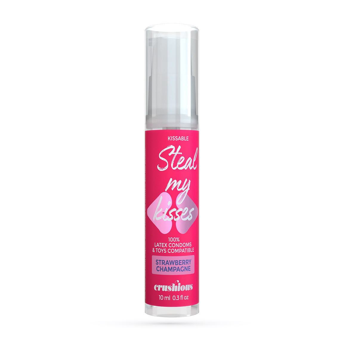 GEL LUBRIFICANTE STEAL MY KISSES COM SABOR A CHAMPANHE COM MORANGO CRUSHIOUS 10ML 2