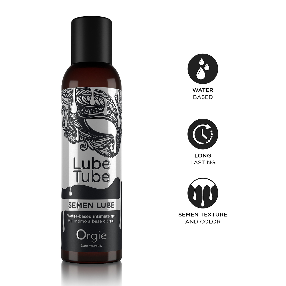 GEL LUBRIFICANTE COM BASE DE ÁGUA SEMEN LUBE 150ML ORGIE 6