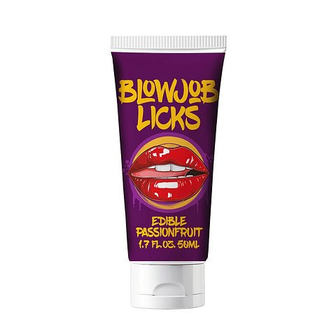 GEL PARA SEXO ORAL COM SABOR A MARACUJÁ BLOW JOB LICKS 1.7 FL OZ/ 50 ML PHARMQUESTS