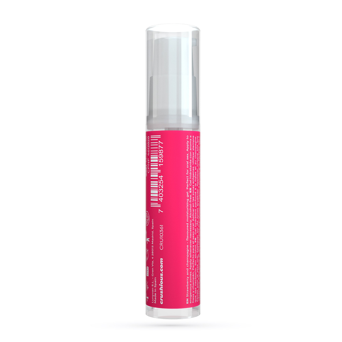 GEL LUBRIFICANTE STEAL MY KISSES COM SABOR A CHAMPANHE COM MORANGO CRUSHIOUS 10ML 3