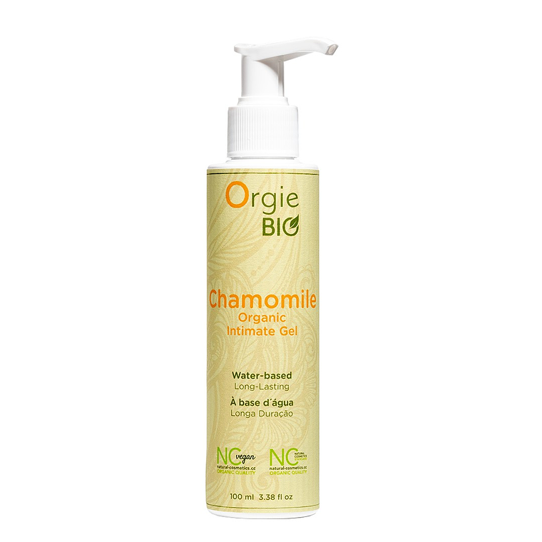 GEL LUBRIFICANTE À BASE DE ÁGUA BIO CHAMOMILE 100ML ORGIE 6