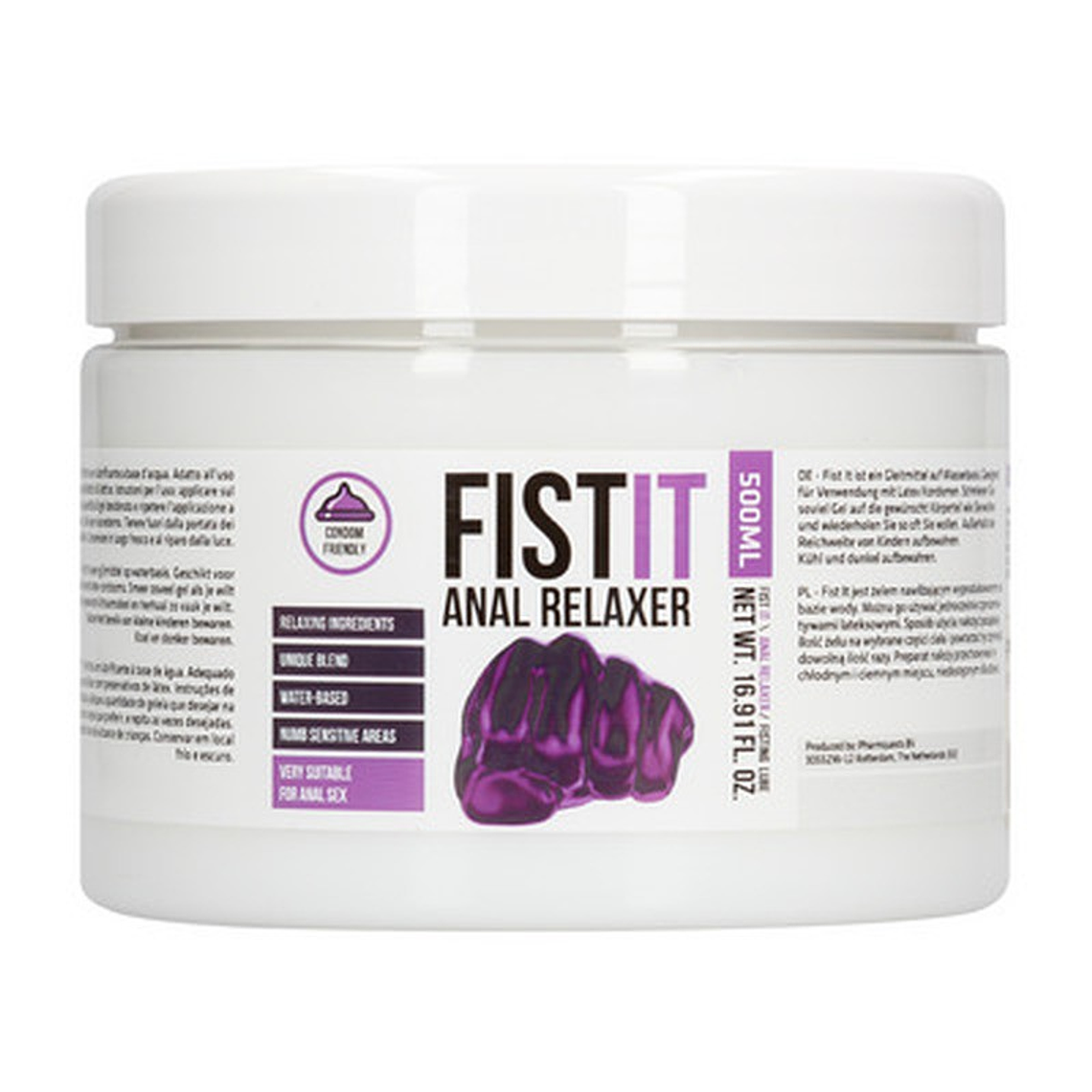 LUBRIFICANTE ANAL RELAXANTE 17 FL OZ 500 ML FIST IT 1