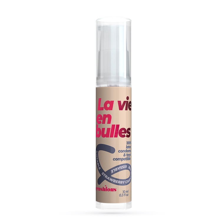 GEL LUBRIFICANTE STEAL MY KISSES COM SABOR A CHAMPANHE COM MORANGO CRUSHIOUS 10ML 8
