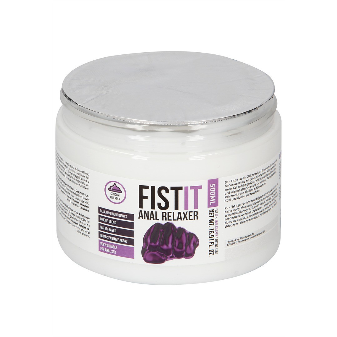 LUBRIFICANTE ANAL RELAXANTE 17 FL OZ 500 ML FIST IT 4