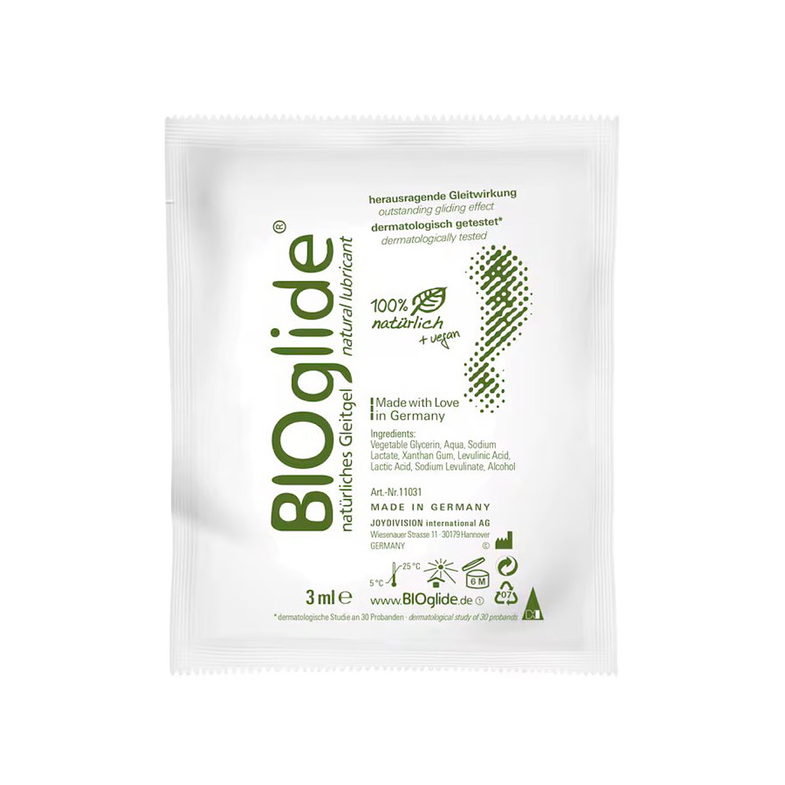 SAQUETA LUBRIFICANTE BIOGLIDE 3 ML 1