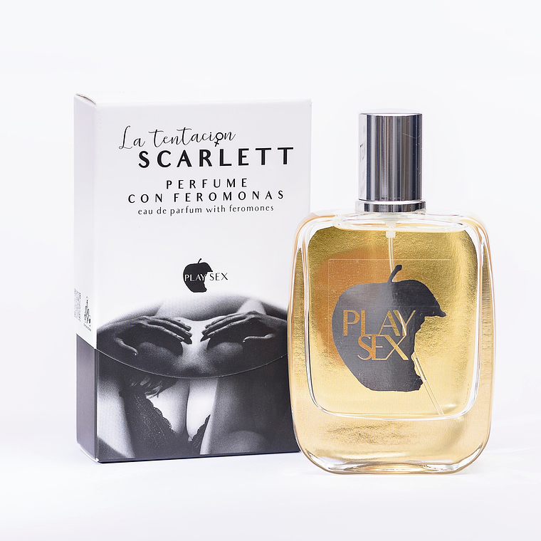 PERFUME COM FEROMONAS SCARLETT PARA ELA 50ML TENTACIÓN PLAY SEX 1