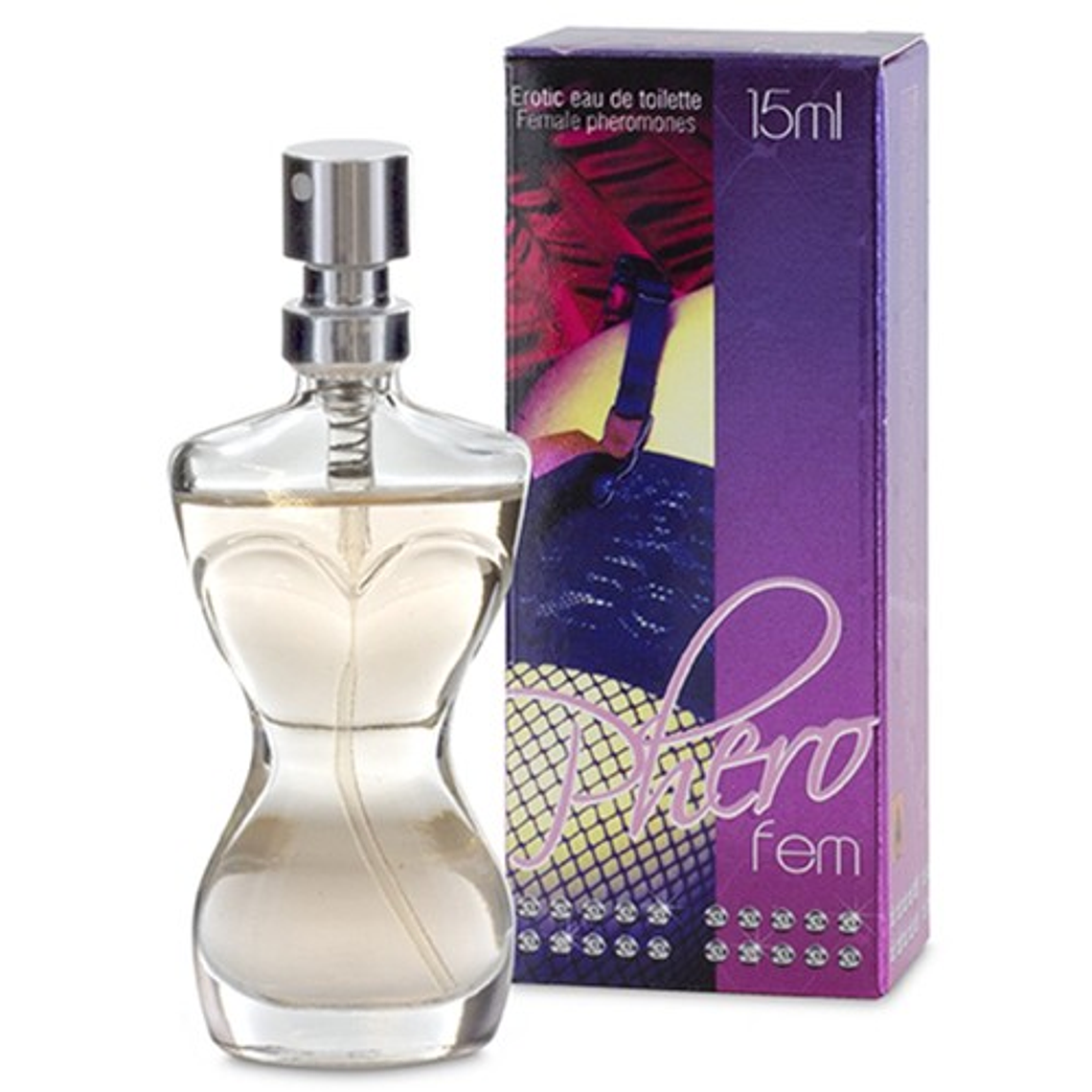 PERFUME COM FEROMONAS PARA MULHER PHEROFEM 15ML 2