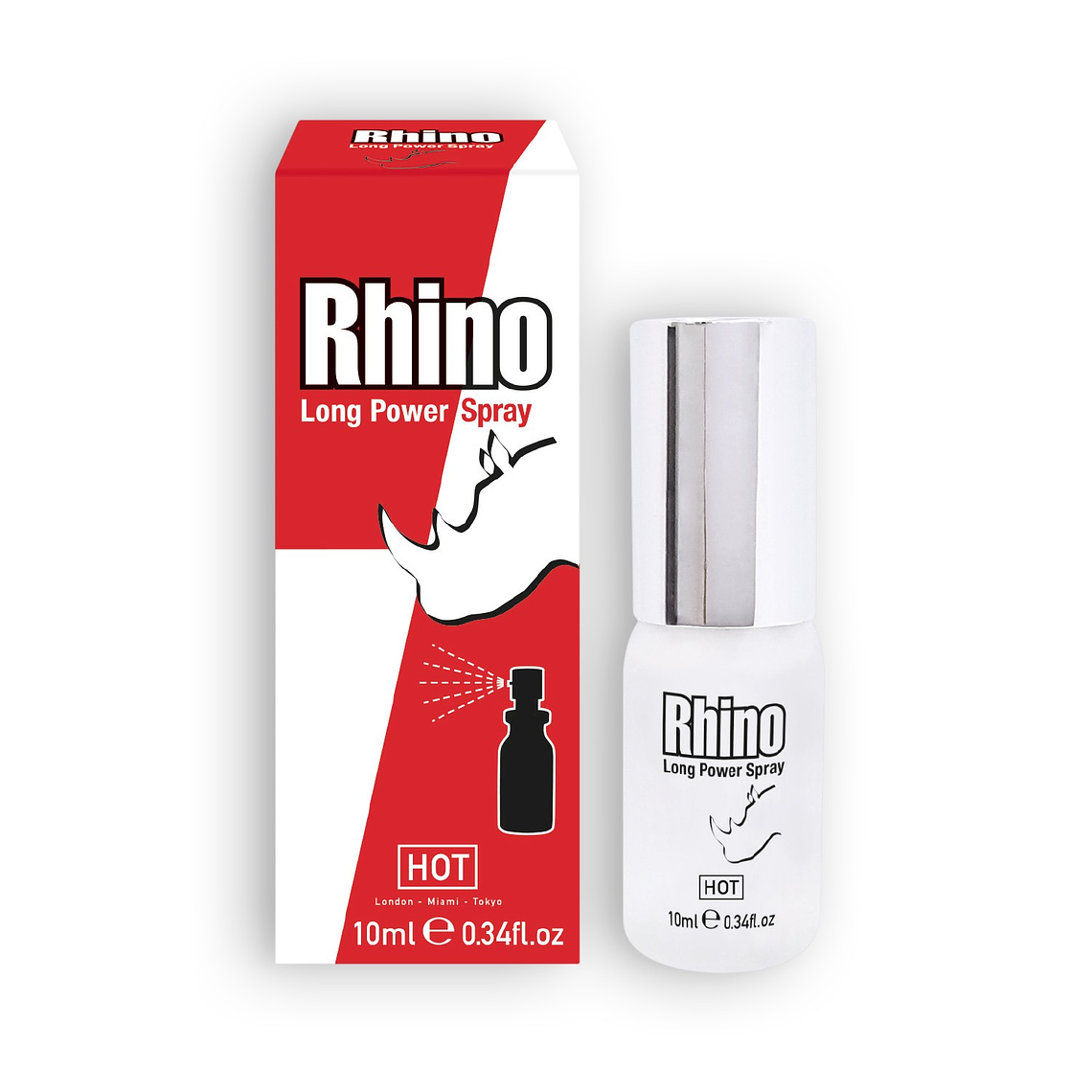 SPRAY RETARDANTE RHINO LONG POWER SPRAY HOT™ 10ML 1