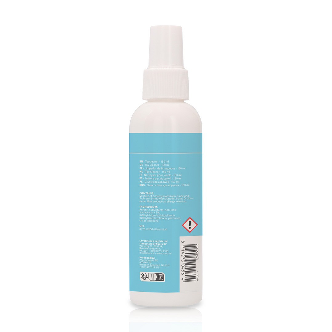 SPRAY DE LIMPEZA PARA BRINQUEDOS 5.1 FL OZ / 150 ML LOVELINE 2