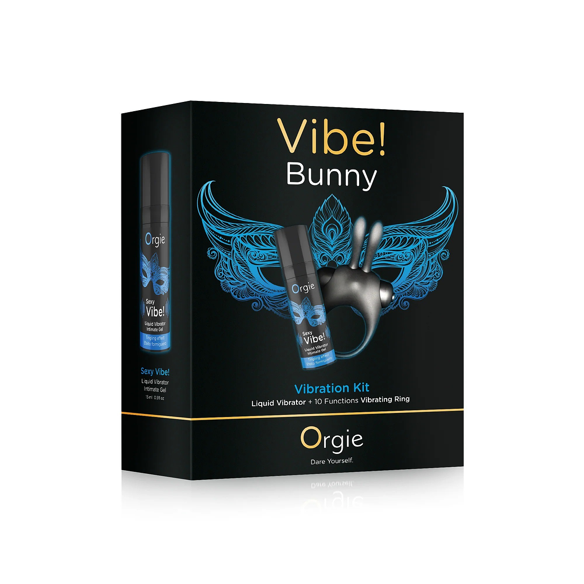 KIT VIBRATÓRIO VIBE! BUNNY ORGIE 15ML 1
