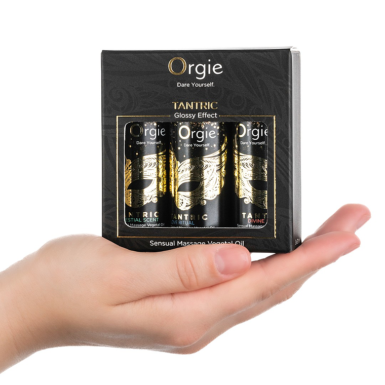 CONJUNTO DE ÓLEOS DE MASSAGEM TANTRIC SENSUAL MINI SIZE 3X30ML ORGIE 4