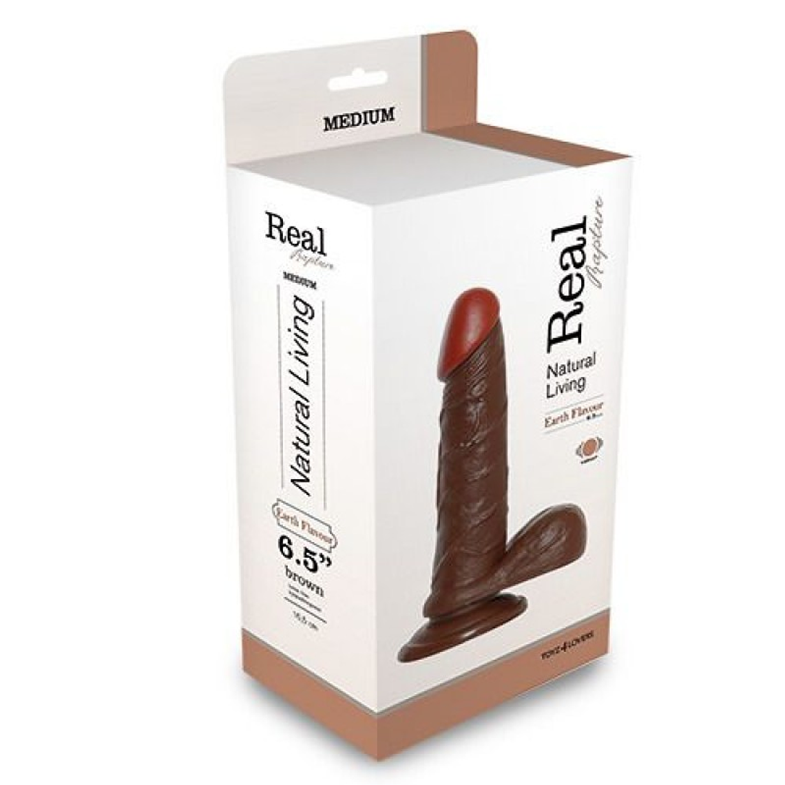 VIBRADOR REALÍSTICO REAL RAPTURE EARTH FLAVOUR 6.5'' NEGRO 3