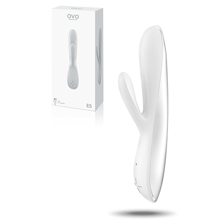 VIBRADOR RECARREGÁVEL E5 OVO BRANCO 1