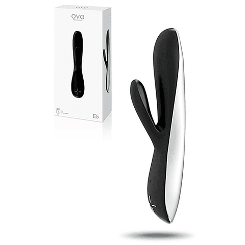 VIBRADOR RECARREGÁVEL E5 OVO PRETO