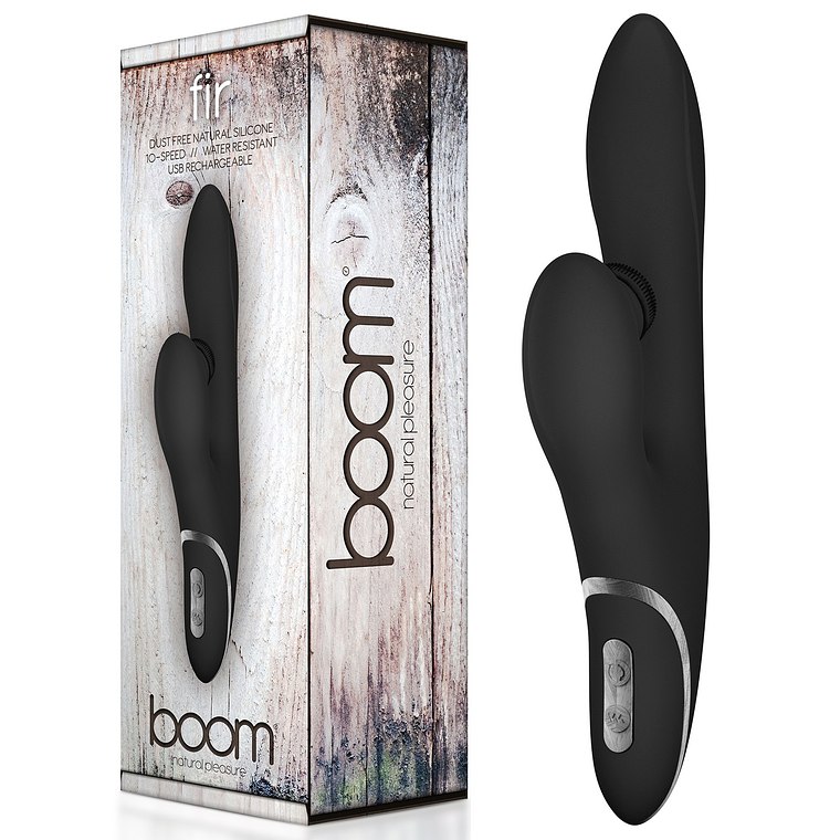 VIBRADOR RECARREGÁVEL FIR BOOM PRETO 2