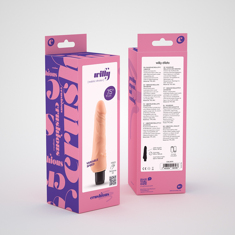 VIBRADOR REALÍSTICO WILLY CRUSHIOUS 8