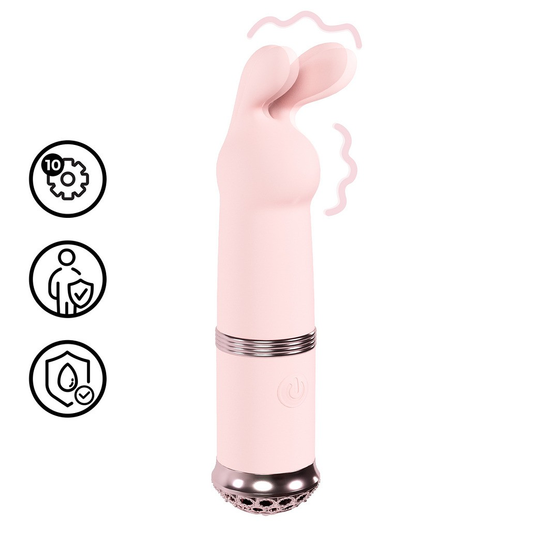 VIBRADOR REVE MINI RABBIT ROSA LOVELINE  1