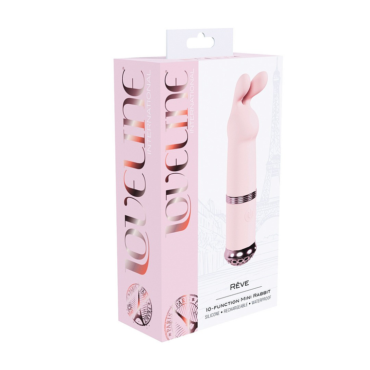 VIBRADOR REVE MINI RABBIT ROSA LOVELINE  2