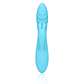 VIBRADOR RIBBED ULTRA SOFT SILICONE RABBIT GLACIAL BLUE LOVELINE - thumbnail 5
