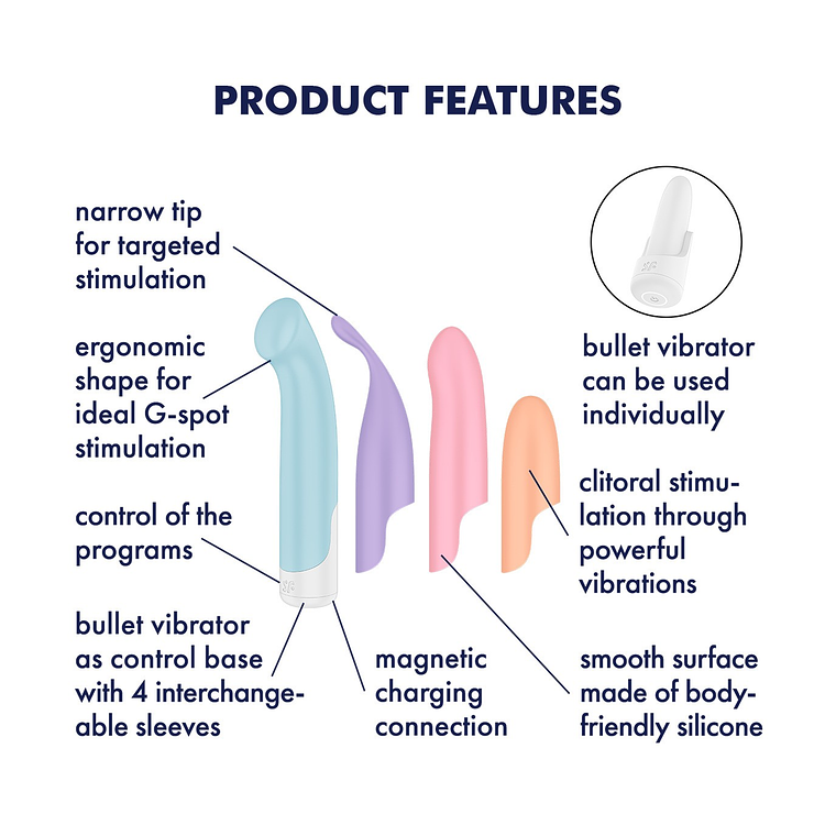 CONJUNTO DE VIBRADORES PLAYFUL FOUR SATISFYER 3