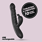 LAPIN VIBRADOR RECARREGÁVEL RABBIT COM IMPULSO PRETO CRUSHIOUS - Miniatura 1