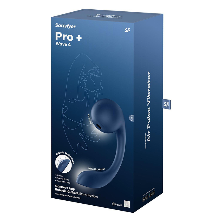 ESTIMULADOR PRO+ WAVE 4 CONNECT APP AZUL SATISFYER 8