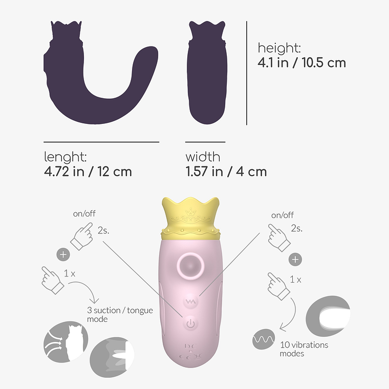 ESTIMULADOR TRIPLO HIRI CRUSHIOUS ROSA 10