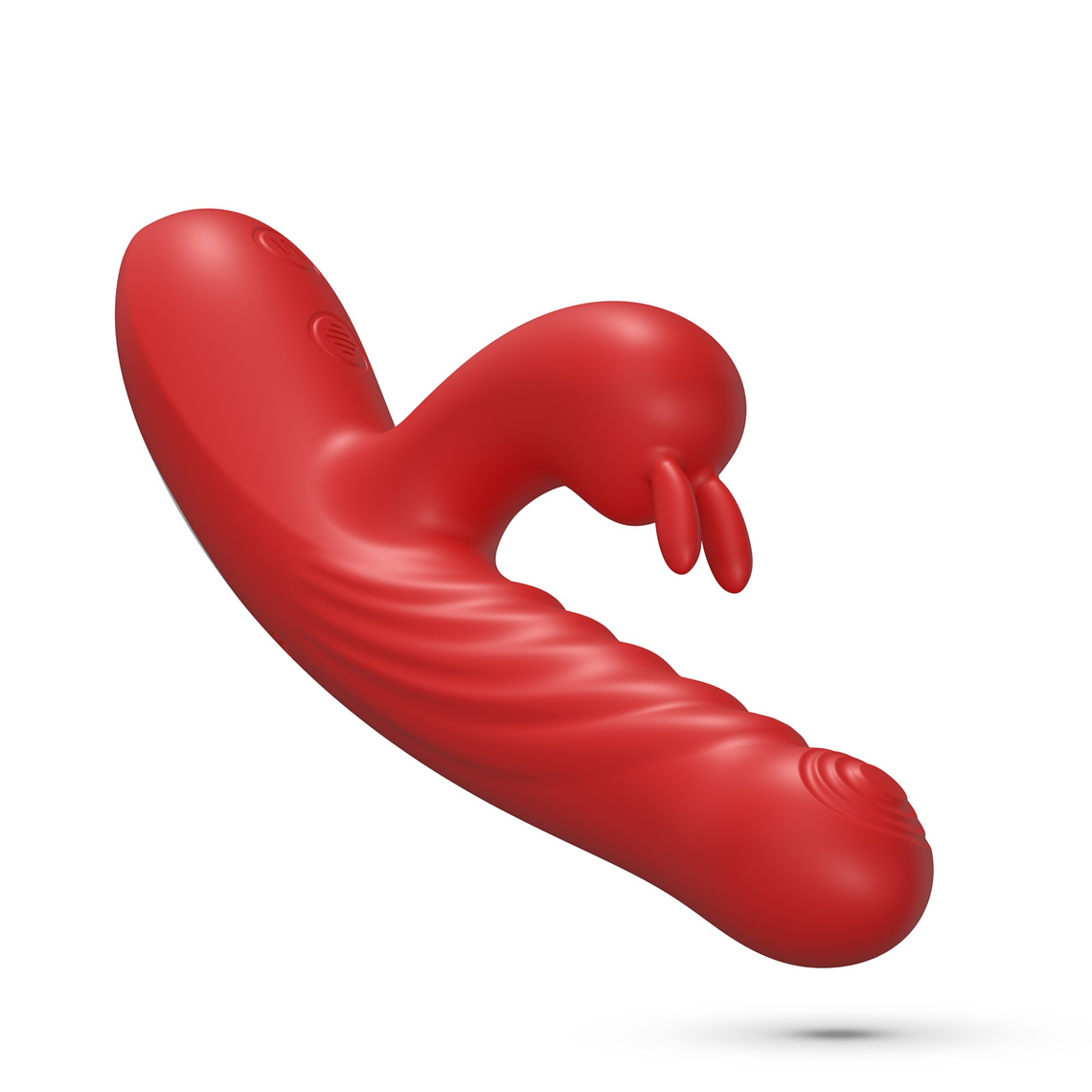 LAPIN VIBRADOR RECARREGÁVEL RABBIT COM IMPULSO VERMELHO CRUSHIOUS 6