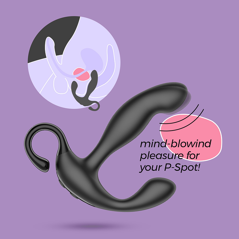 LOKI MASSAJADOR DE PRÓSTATA RECARREGÁVEL COM CONTROLO REMOTO CRUSHIOUS 10